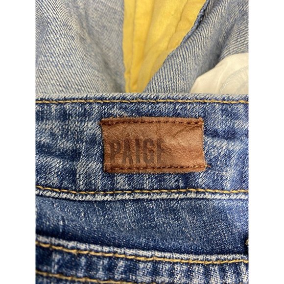 Paige Denim Co Jeans Womens Jimmy Jimmy Skinny Stretch Whiskered Blue Size 28 - Picture 7 of 8